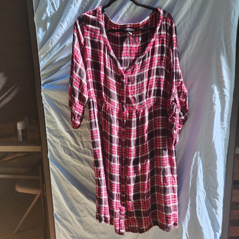 Torrid Plaid Dress 3xl